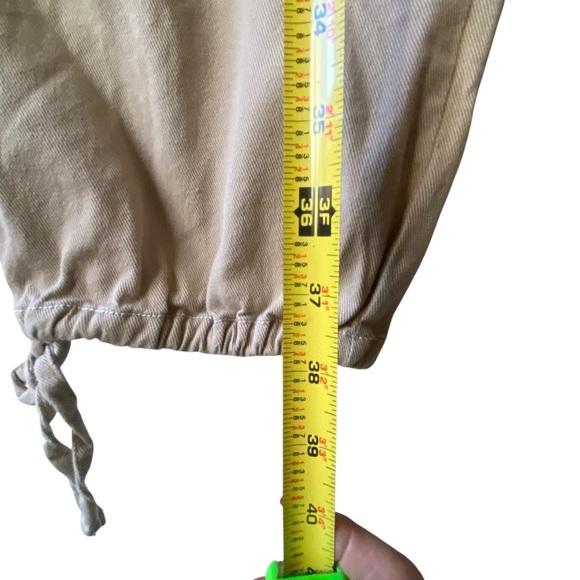 Habitual Women’s Flowy Cargo Jogger Drawstring Highwaisted Ankle Ties Pants SZ S - Picture 5 of 9